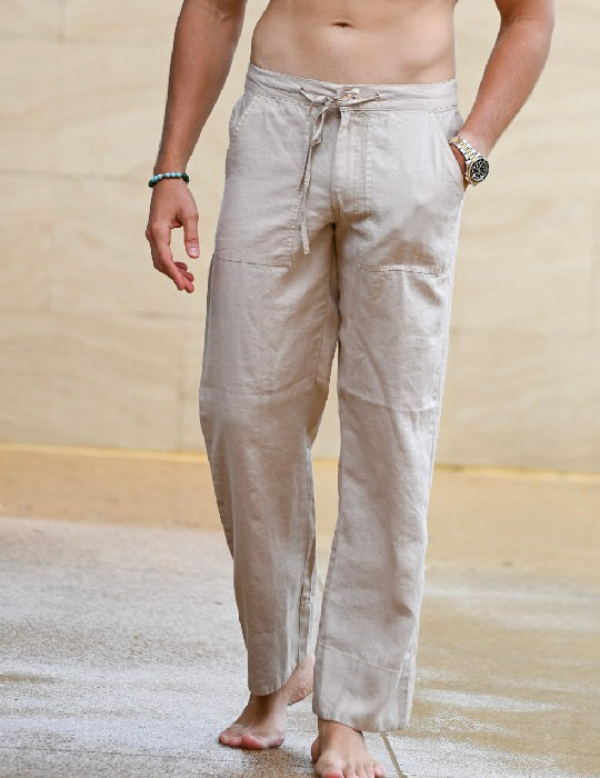 Mykonos Linen Pants - Timeless Coastal Style