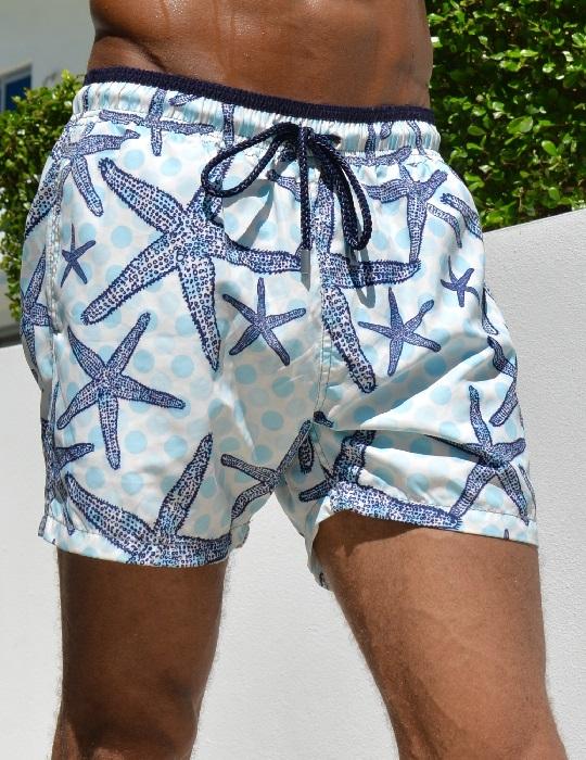 Men's Pier Sports Swim Shorts - Starfish