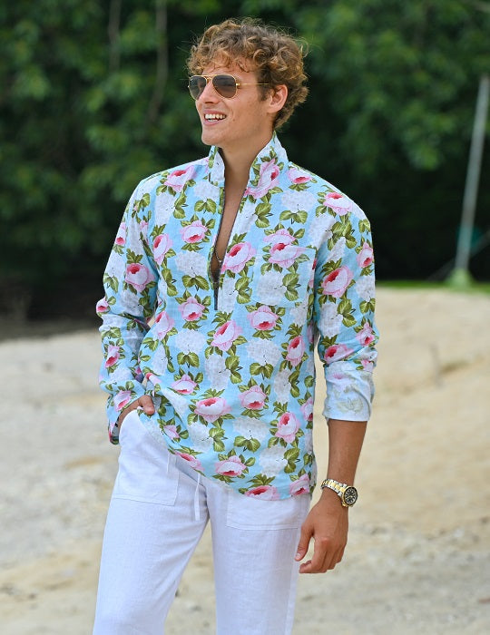 Sorrento Patterned Linen Shirts