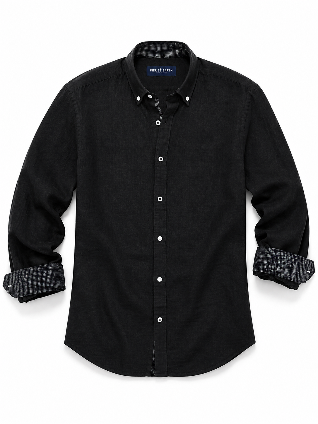 Men's Banks Long Sleeve Linen Button Down Shirts
