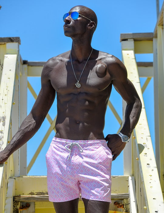 Bora Bora Tailored Swim Shorts - Checkers