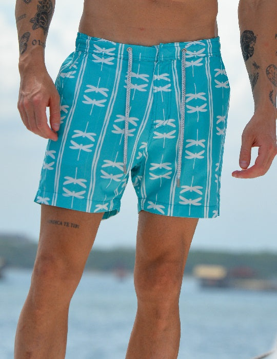 Bora Bora Tailored Swim Shorts - Dragonfly