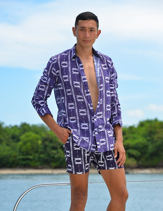 Bora Bora Tailored Swim Shorts - Dragonfly