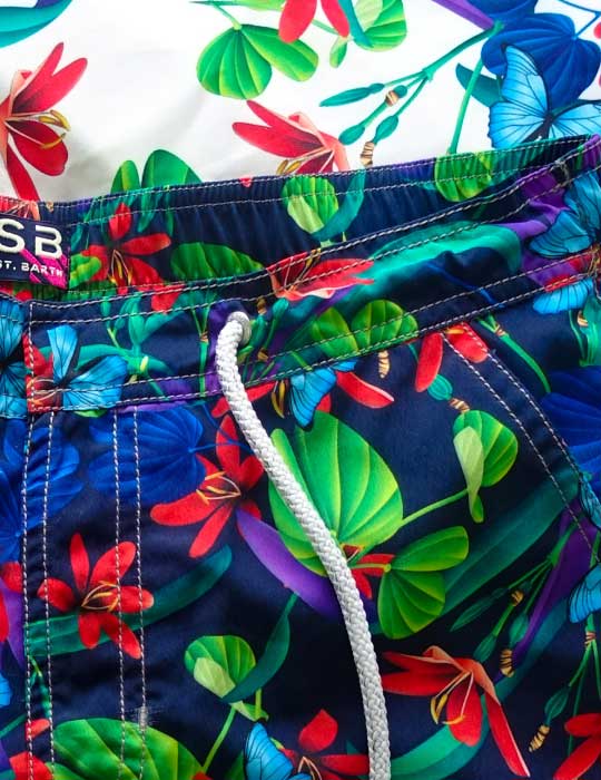 Bora Bora Tailored Swim Shorts - Mystical Blossom