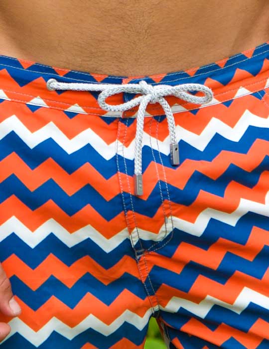 Bora Bora Tailored Swim Shorts - Nautical Wave