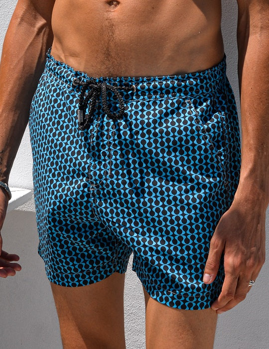 Bora Bora Tailored Swim Shorts - Peace