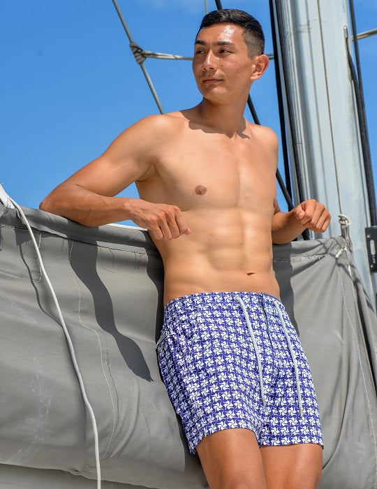 Bora Bora Tailored Swim Shorts - Pinwheel