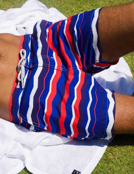 Bora Bora Tailored Swim Shorts - Rainbow