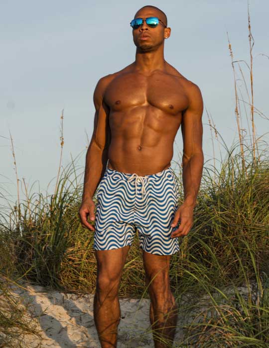 Bora Bora Tailored Swim Shorts - Wave