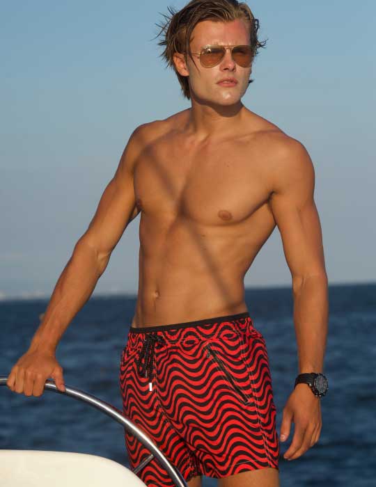 Men's Cannes Sports Swim Shorts - Wave