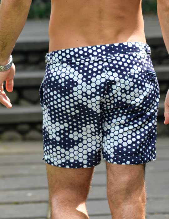 Hamptons Tailored Swim Shorts - Honeycomb