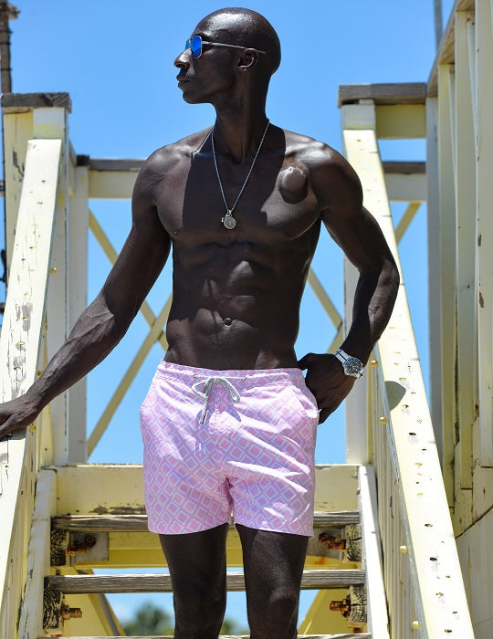 Bora Bora Tailored Swim Shorts - Checkers
