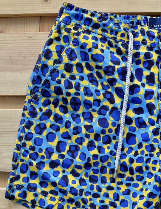 Men's Bora Bora Tailored Swim Shorts - Leopard