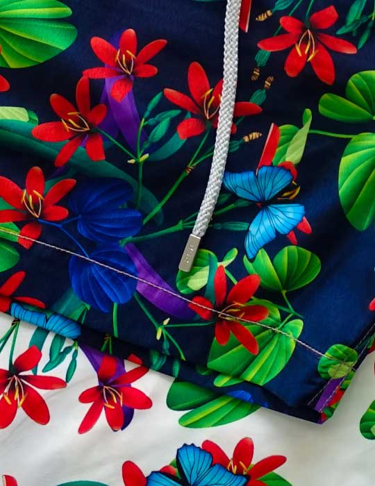 Bora Bora Tailored Swim Shorts - Mystical Blossom