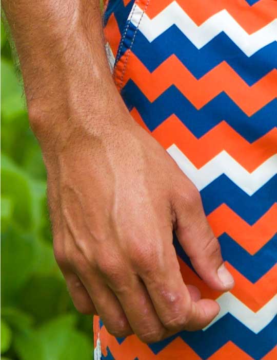 Bora Bora Tailored Swim Shorts - Nautical Wave