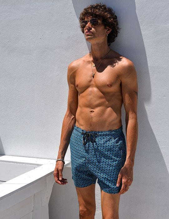 Bora Bora Tailored Swim Shorts - Peace