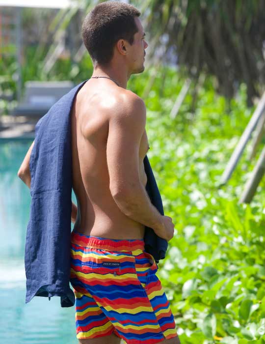 Bora Bora Tailored Swim Shorts - Rainbow