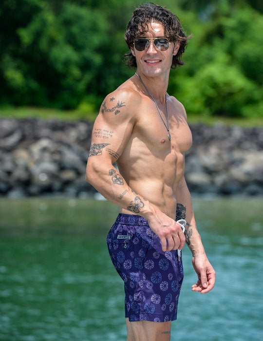 Bora Bora Tailored Swim Shorts - Sea Urchins