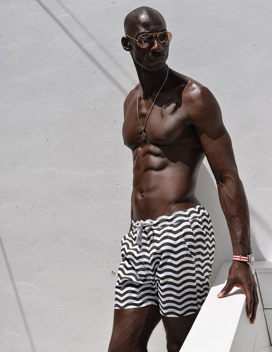 Bora Bora Tailored Swim Shorts - Wave