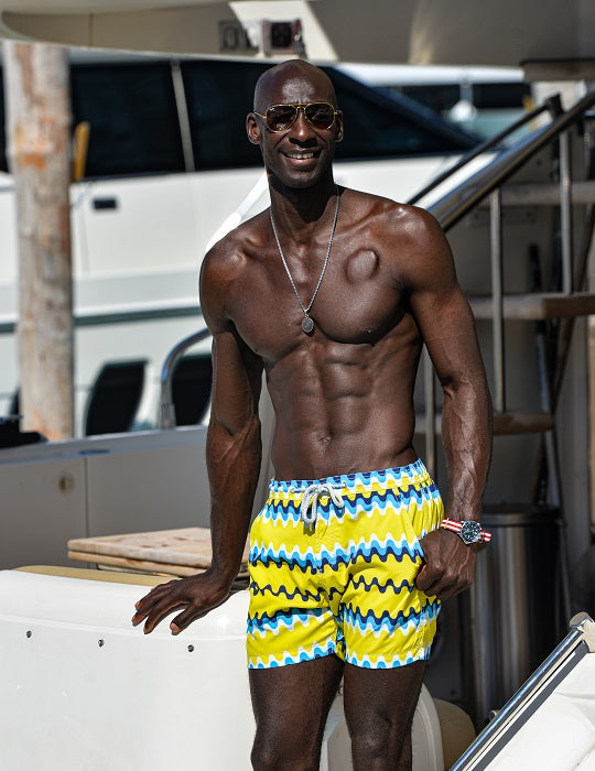 Men's Bora Bora Tailored Swim Shorts - Wave Galaxy