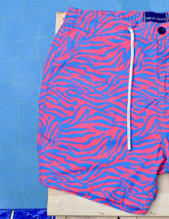 Bora Bora Tailored Swim Shorts - Zebra