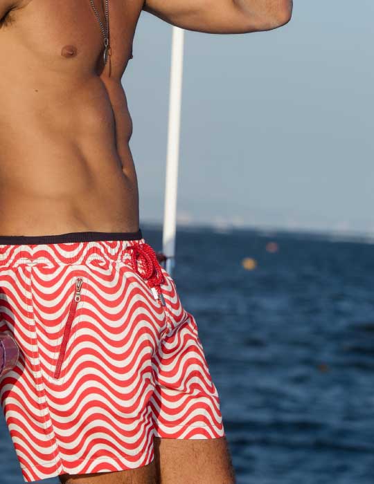 Men's Cannes Sports Swim Shorts - Wave