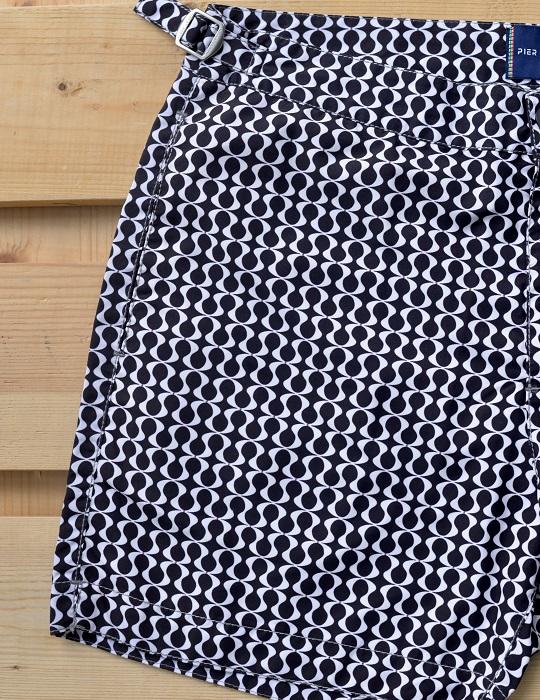 Hamptons Tailored Swim Shorts - Peace Small