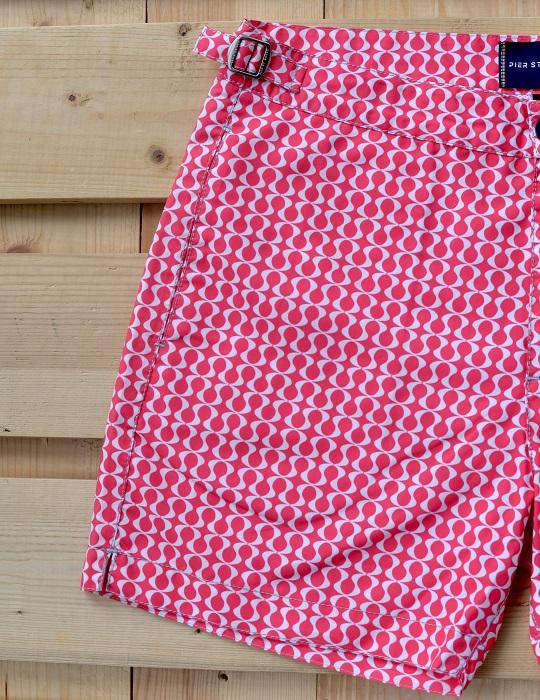 Hamptons Tailored Swim Shorts - Peace Small