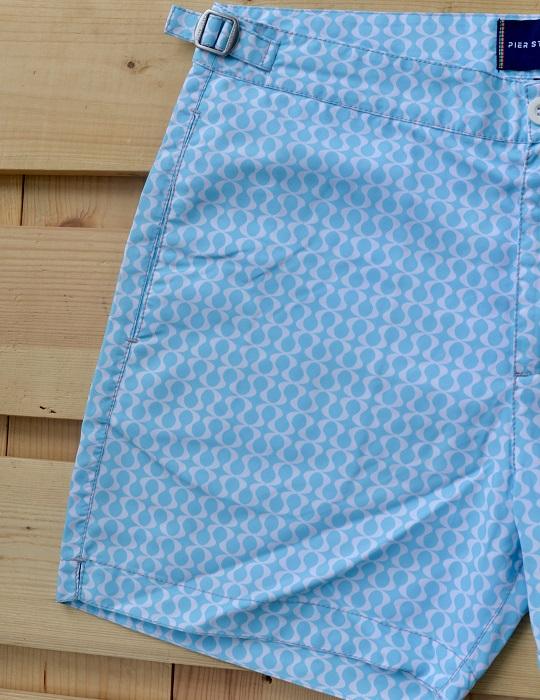 Hamptons Tailored Swim Shorts - Peace Small