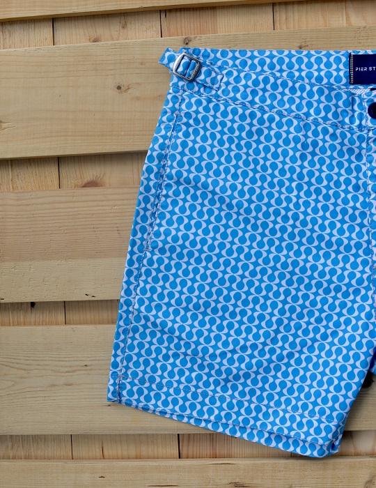 Hamptons Tailored Swim Shorts - Peace Small