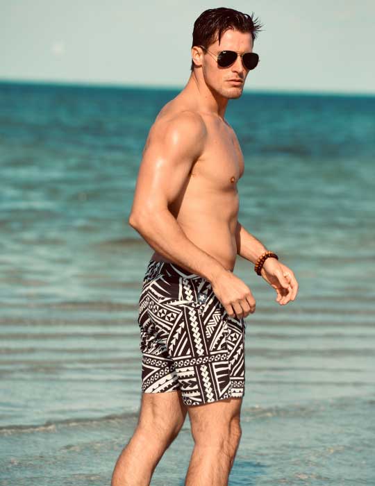 Men's Hamptons Tailored Swim Shorts - Poly Tattoo
