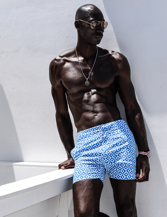 Hamptons Tailored Swim Shorts - Prism New