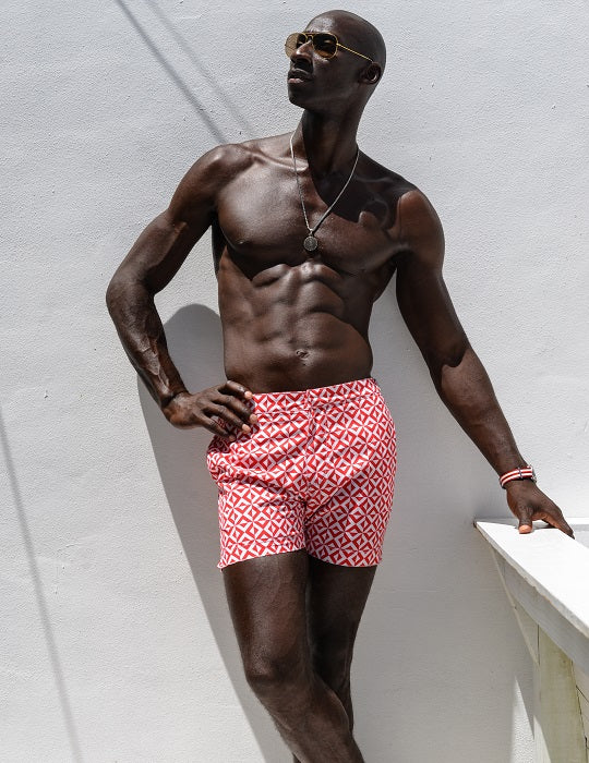 Hamptons Tailored Swim Shorts - Prism New