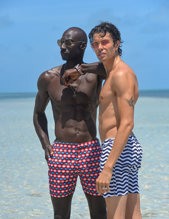 Hamptons Tailored Swim Shorts - Wave
