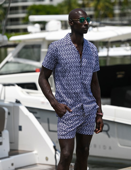 Bora Bora Tailored Swim Shorts - Checkmate
