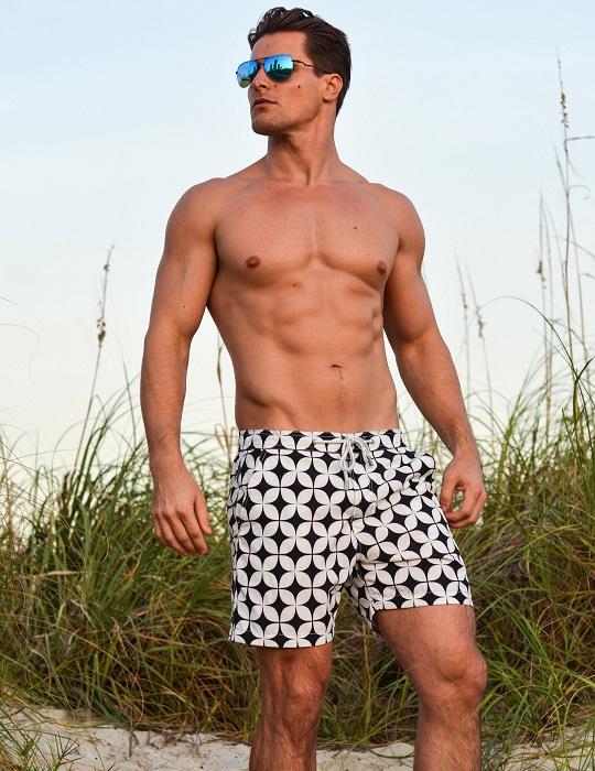 Men's Bora Bora Tailored Swim Shorts - Diamond Star