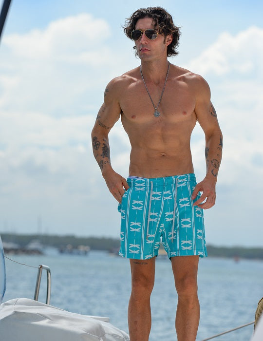 Bora Bora Tailored Swim Shorts - Dragonfly
