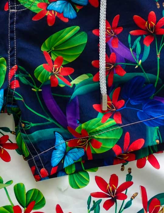 Bora Bora Tailored Swim Shorts - Mystical Blossom