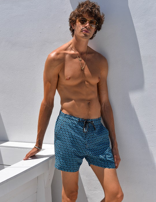Bora Bora Tailored Swim Shorts - Peace