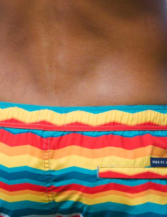 Bora Bora Tailored Swim Shorts - Rainbow