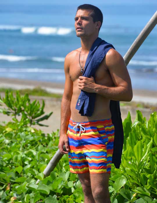 Bora Bora Tailored Swim Shorts - Rainbow