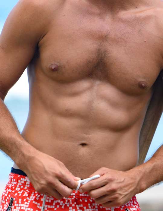 Men's Cannes Sports Swim Shorts - Morse Code