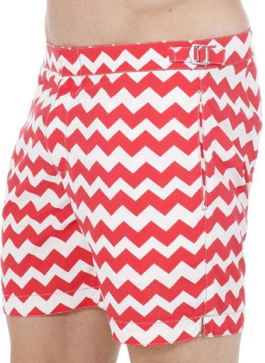 Hamptons Tailored Swim Shorts - Chevron