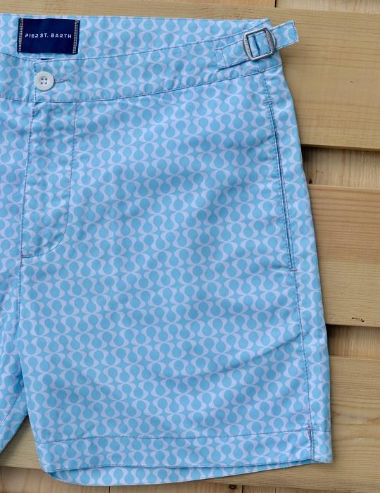 Hamptons Tailored Swim Shorts - Peace Small
