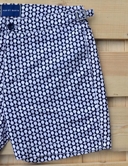 Hamptons Tailored Swim Shorts - Peace Small