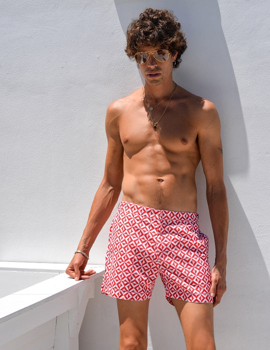 Hamptons Tailored Swim Shorts - Prism New