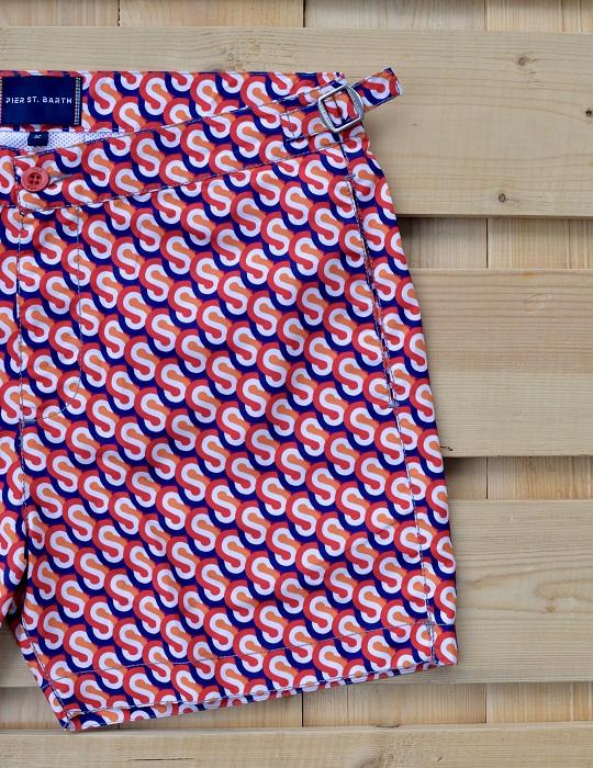 Men's Hamptons Tailored Swim Shorts - S Print Small