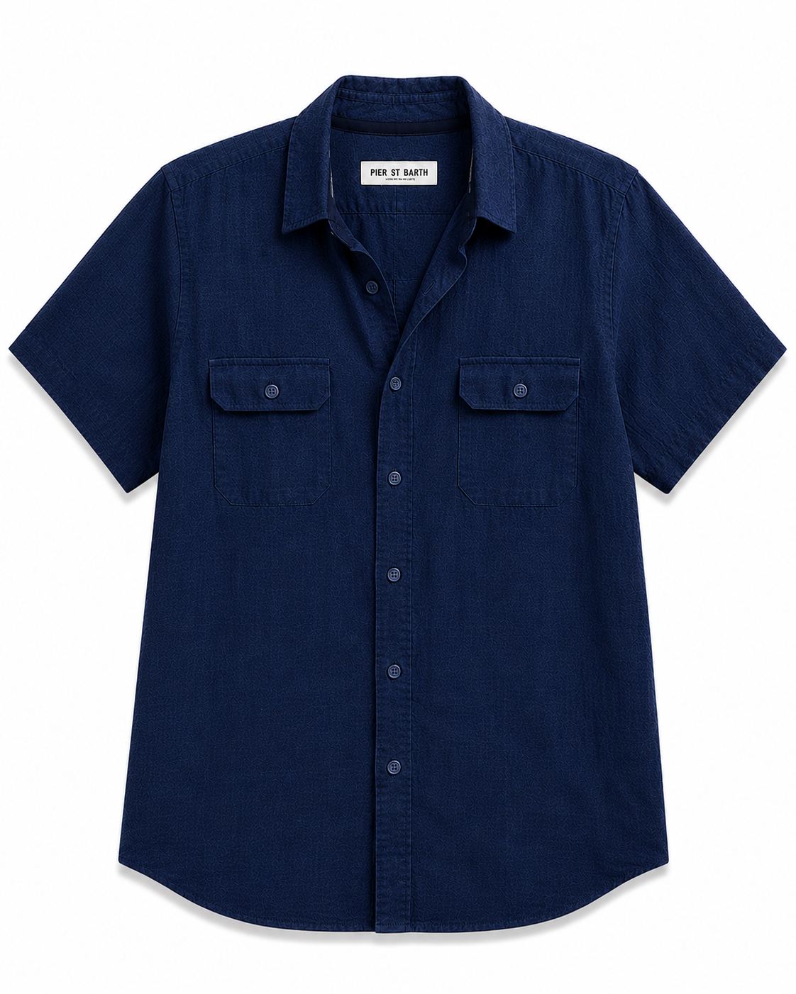 Men's Aruba Solid Short Sleeve Cargo Linen Shirts