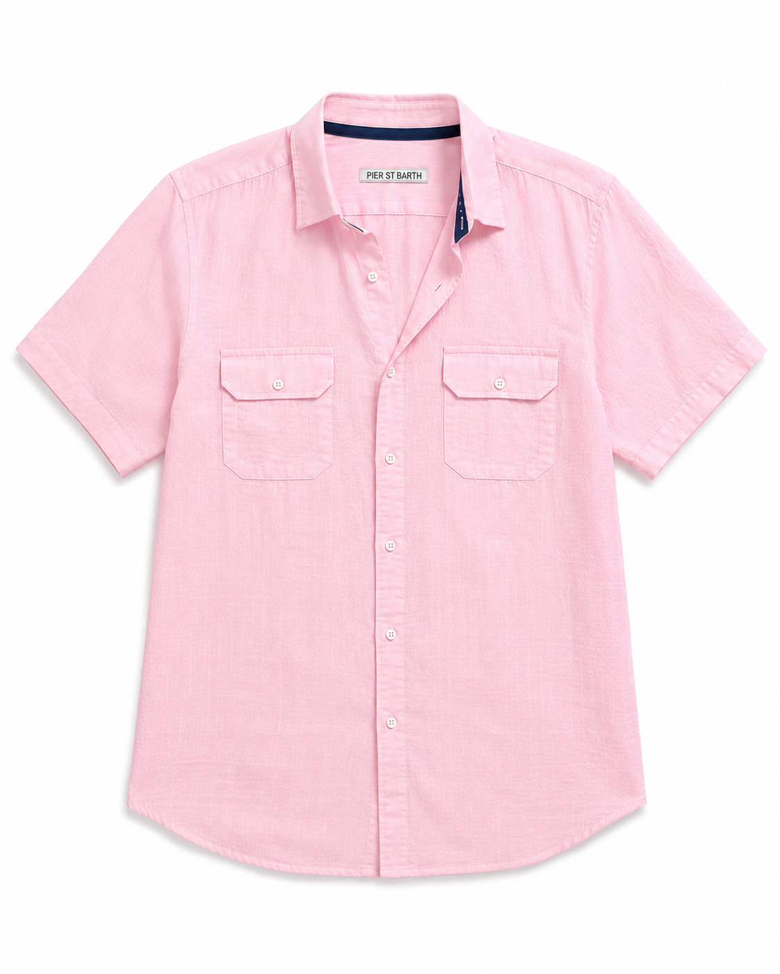 Men's Aruba Solid Short Sleeve Cargo Linen Shirts