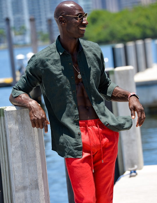 Bahamas Linen Long Pant